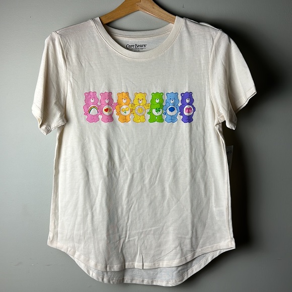 Care Bears Ivory  Short Sleeves T-shirt Junior Sizes - Picture 2 of 7